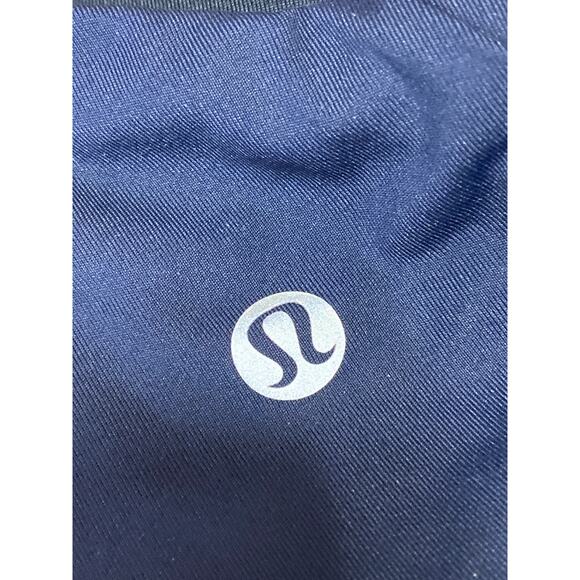 Lululemon Navy Blue Sleeveless Crossback Straps Sports Bra Crop Tank Top 36D - Picture 4 of 5